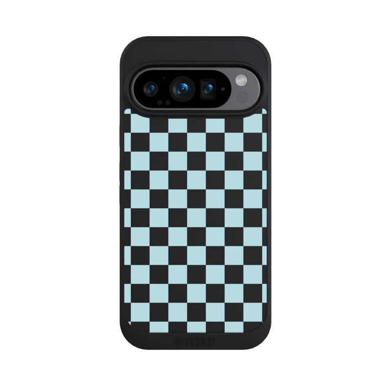 Pixel 9 Pro NIVOpure Karo Weiches Blau