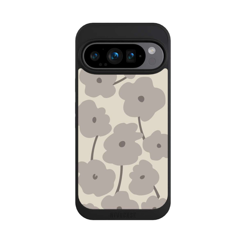 Pixel 9 Pro NIVOpure Minimalistische Blumen Beige