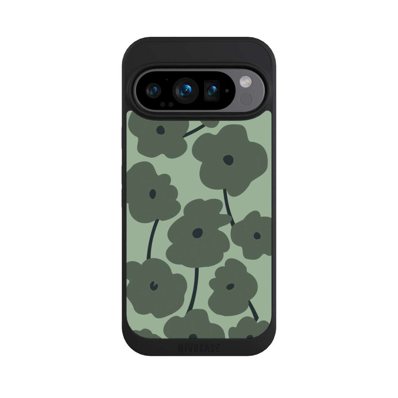 Pixel 9 Pro NIVOpure Minimalistische Blumen Grün