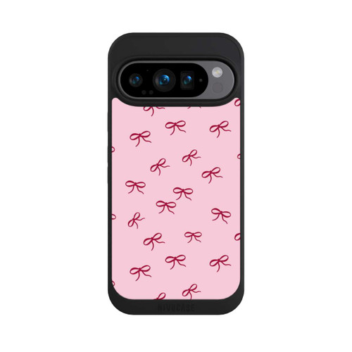 Google Pixel 9 Pro NIVOpure Schleifen Muster Rot Pink