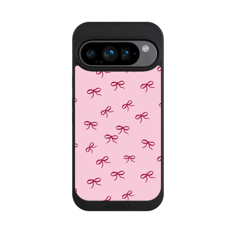 Pixel 9 Pro NIVOpure Schleifen Muster Rot Pink