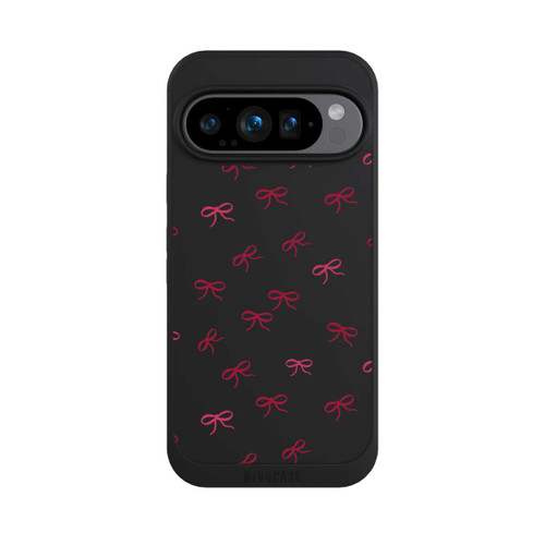 Google Pixel 9 Pro NIVOpure Bows Red Pattern Transparent