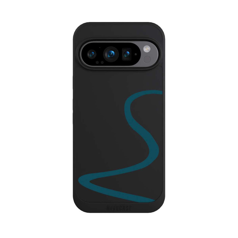 Pixel 9 Pro NIVOpure Blaue Linie Transparent