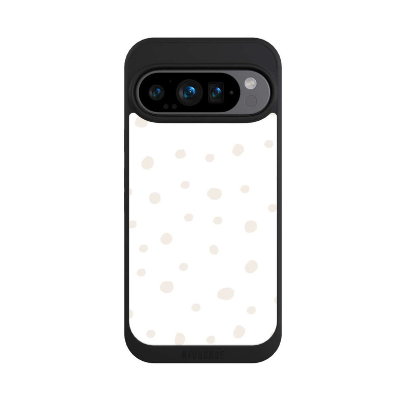Pixel 9 Pro NIVOpure Punktmuster Weiß Braun