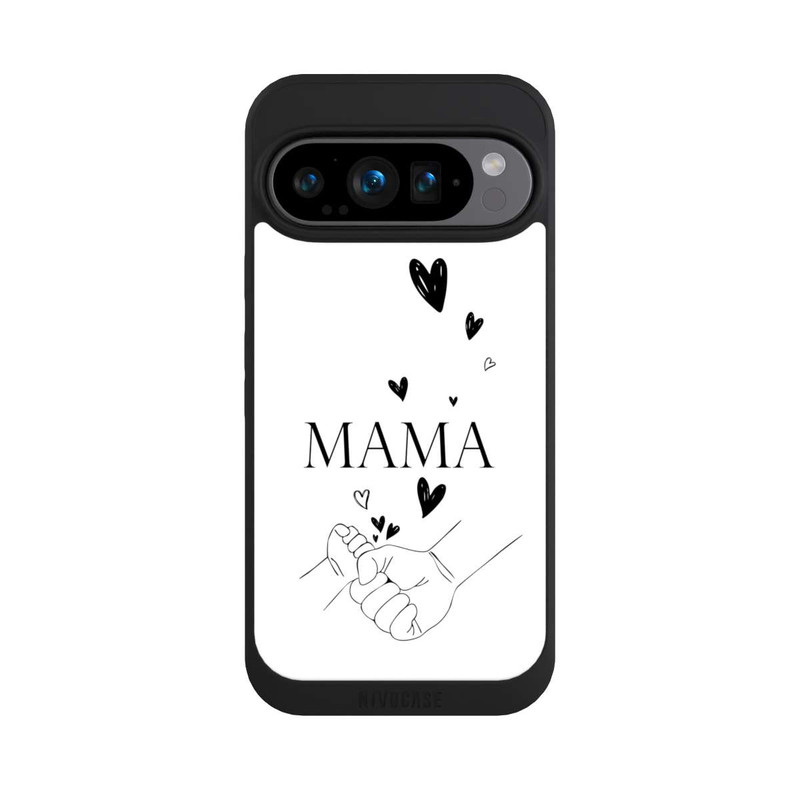 Pixel 9 Pro NIVOpure Muttertag Line Art Hände Schwarz Weiß