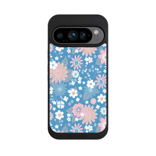 Google Pixel 9 Pro NIVOpure Wildblumen Muster Blau