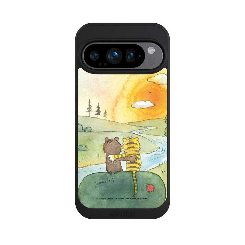 Pixel 9 Pro NIVOpure Bär und Tiger Sonnenuntergang