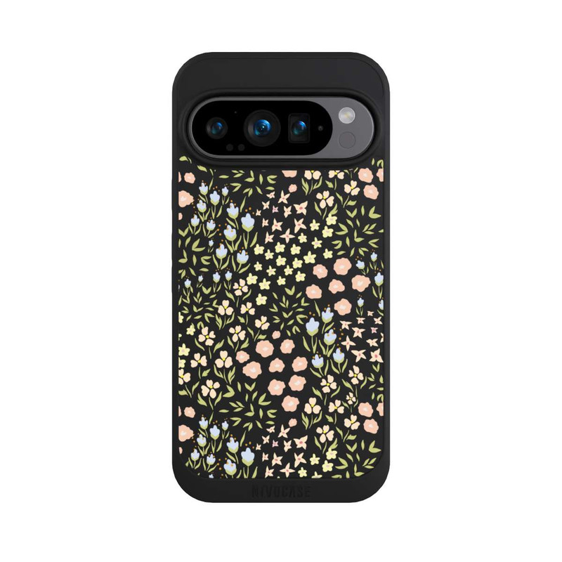 Pixel 9 Pro NIVOpure Blumenmuster Pastell Transparent