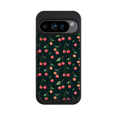 Google Pixel 9 Pro NIVOpure Cherries and Green Gingham