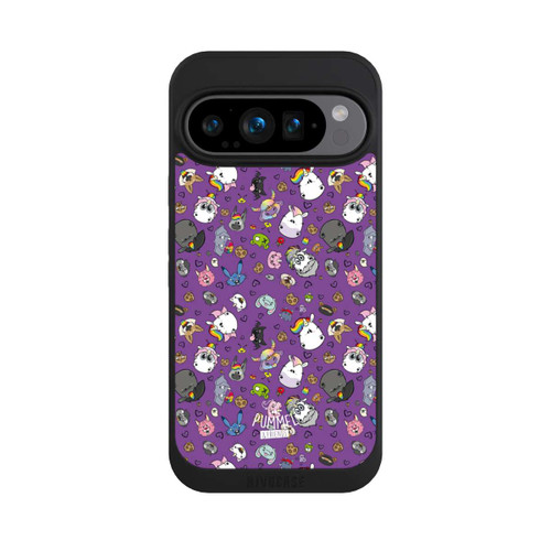 Google Pixel 9 Pro NIVOpure Muster Lila Hintergrund Pummeleinhorn