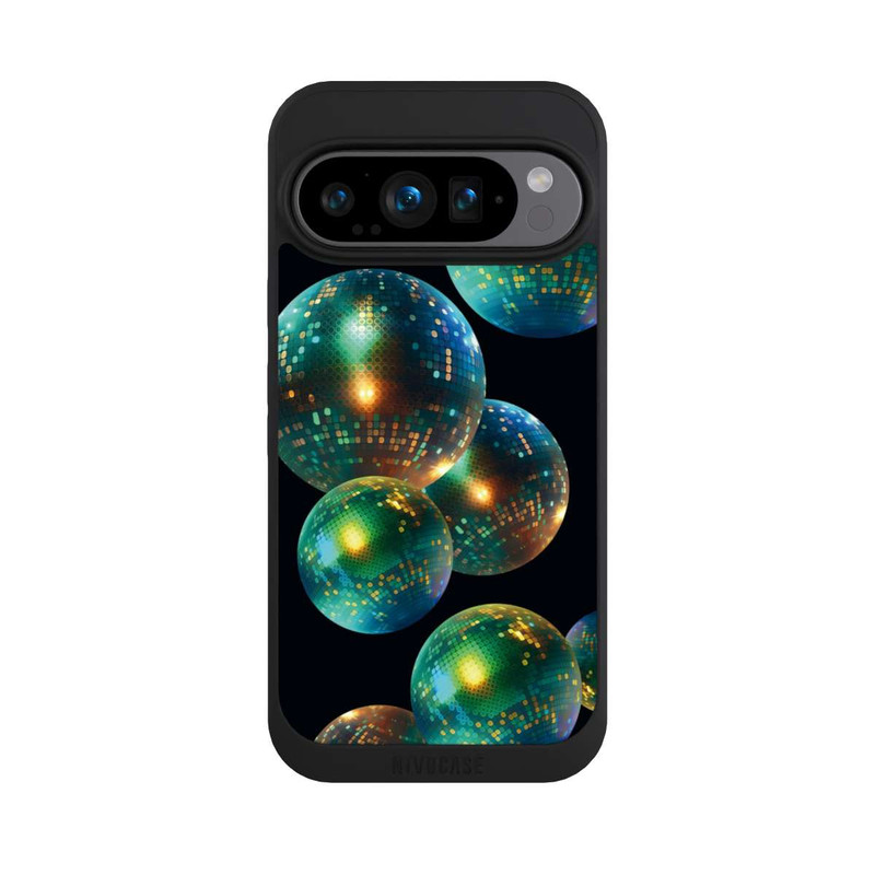 Pixel 9 Pro NIVOpure Discokugel Dekoration Schwarz mit KI