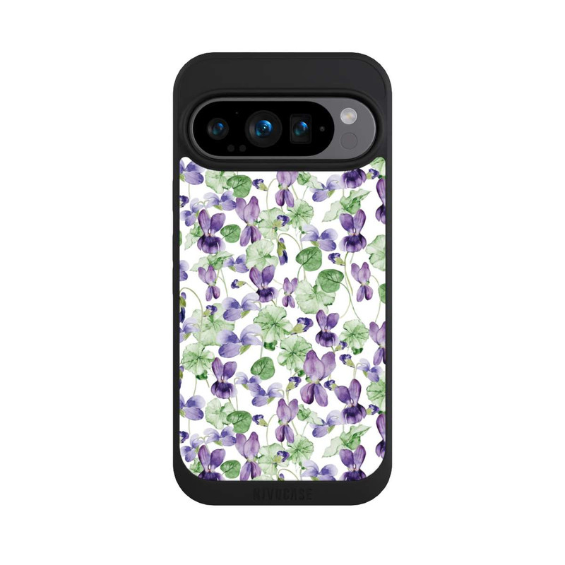 Pixel 9 Pro NIVOpure Purple Wildflowers Pattern Watercolor