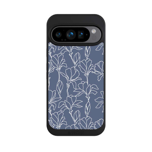 Google Pixel 9 Pro NIVOpure Flower Silhouettes on Blue