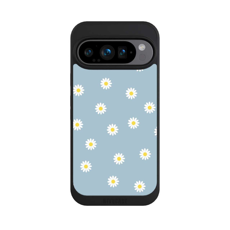 Pixel 9 Pro NIVOpure Daisy Pattern on Blue