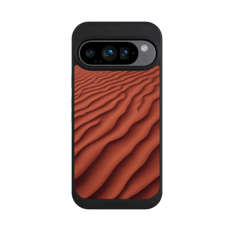 Pixel 9 Pro NIVOpure Sandstruktur Rot mit KI