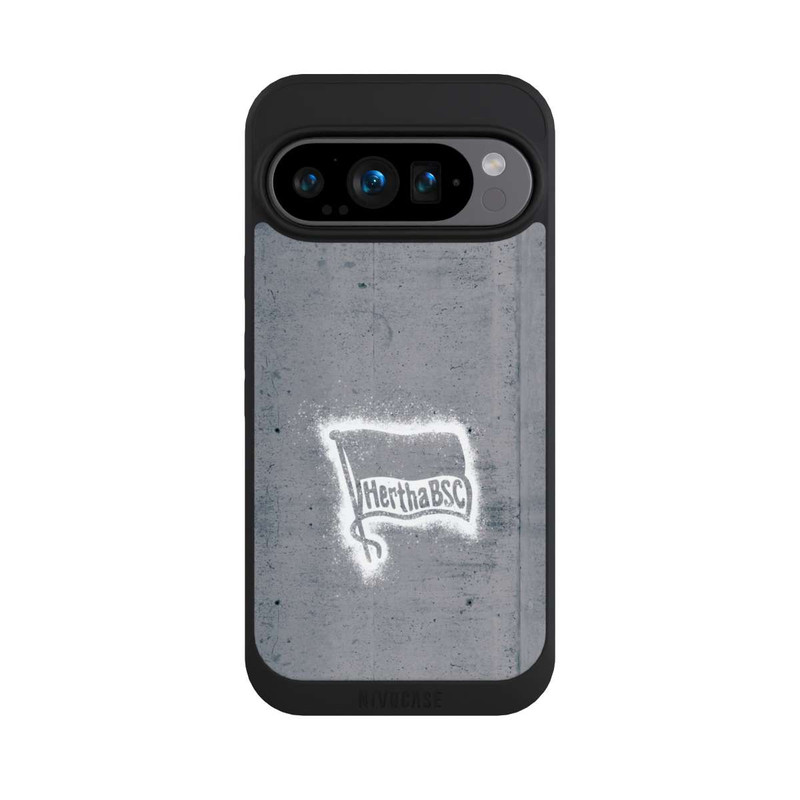 Pixel 9 Pro NIVOpure Hertha BSC Logo Sprayed