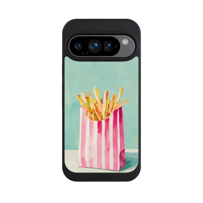 Pixel 9 Pro NIVOpure Retro Pommes Blau Watercolor