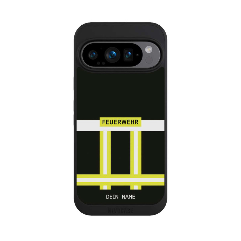 Pixel 9 Pro NIVOpure Feuerwehr Uniform Schwarz Personalisierbar