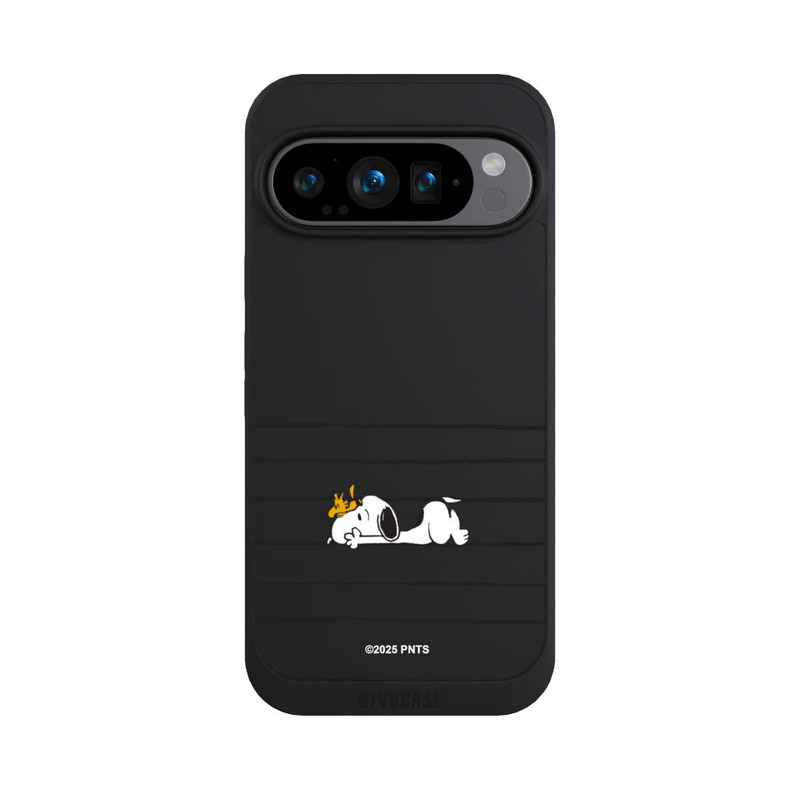 Pixel 9 Pro NIVOpure Snoopy Woodstock Streifen Peanuts Transparent