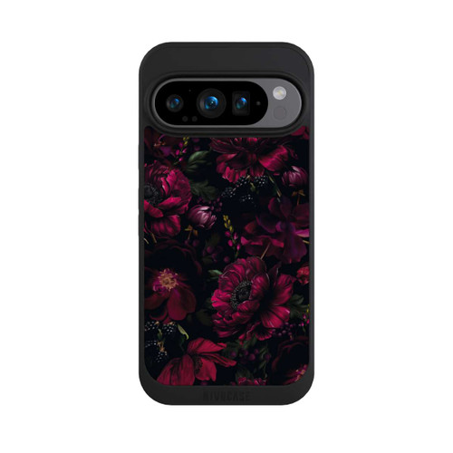 Google Pixel 9 Pro NIVOpure Dunkle Rote Blumen Liebe