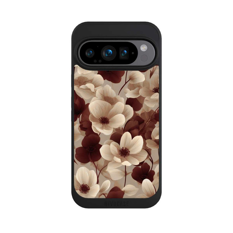 Pixel 9 Pro NIVOpure Naturfarbenes Blumenmuster mit KI