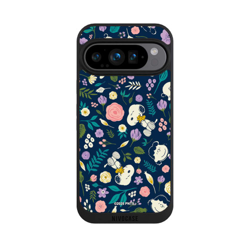 Google Pixel 9 Pro NIVOpure Peanuts Dark Flower Pattern