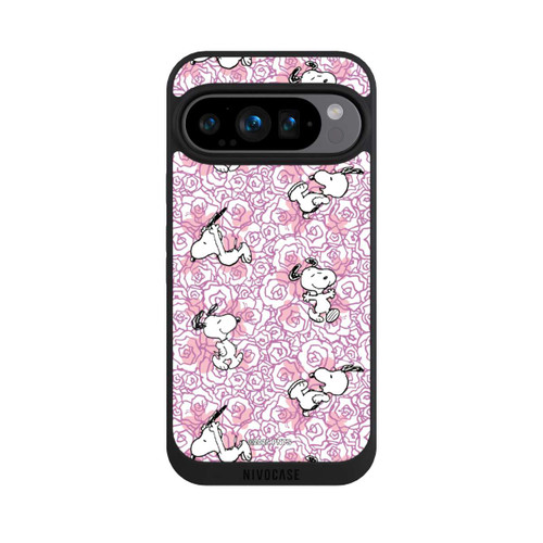 Google Pixel 9 Pro NIVOpure Peanuts Pink Roses Pattern