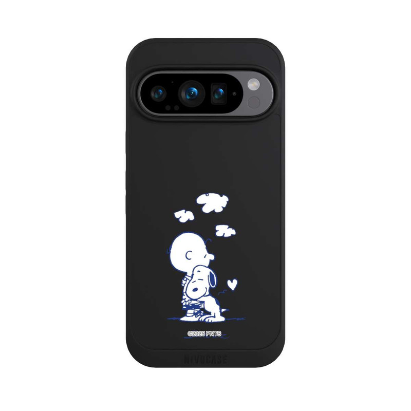Pixel 9 Pro NIVOpure Peanuts Charlie Brown Snoopy Hug Transparent