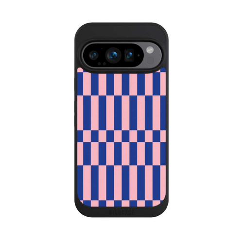 Google Pixel 9 Pro NIVOpure Checked Abstract Bold Electric Blue and Pink Color Block