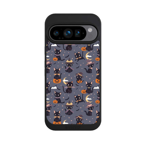 Google Pixel 9 Pro NIVOpure Cute Halloween Witch Cats and Pumpkins