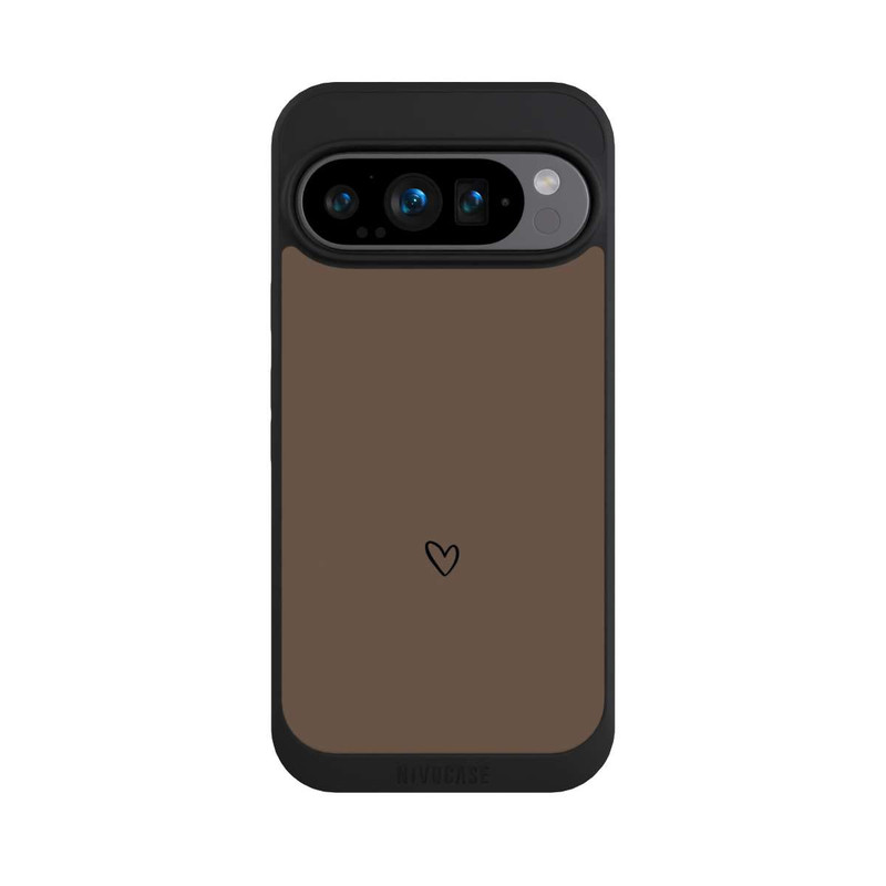 Pixel 9 Pro NIVOpure Herz Minimalistisch Braun
