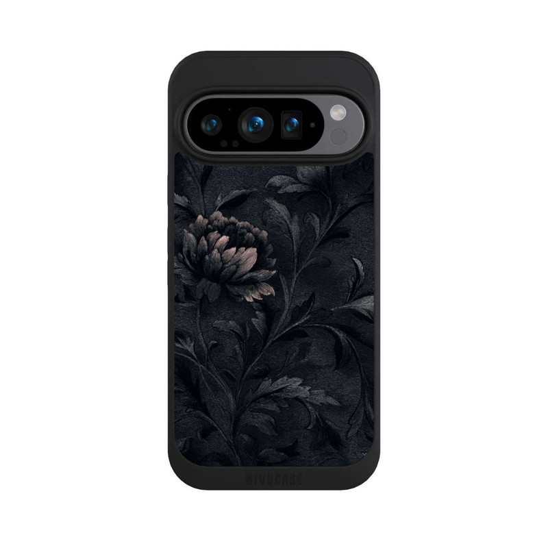 Pixel 9 Pro NIVOpure Dunkles Blumenmuster Vintage
