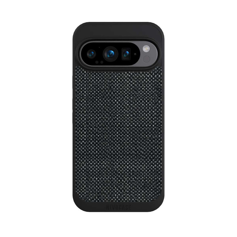 Pixel 9 Pro NIVOpure Abstrakter schwarzer Stoff