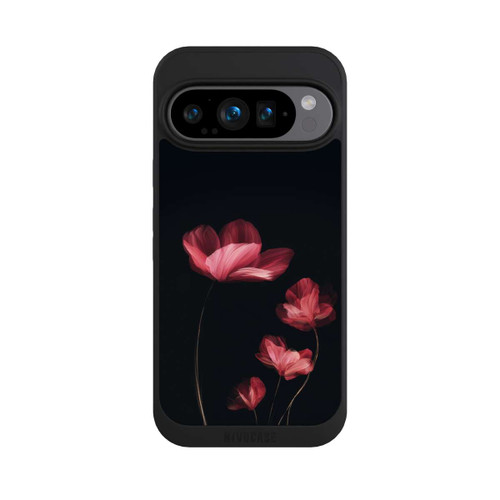 Google Pixel 9 Pro NIVOpure Burgunder Blüten schwarz