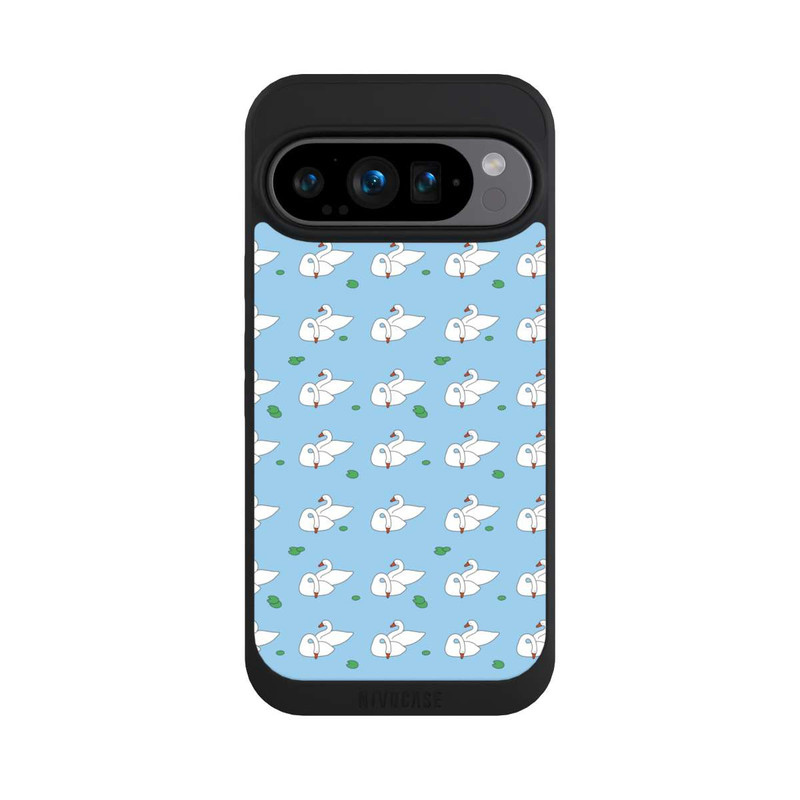 Pixel 9 Pro NIVOpure Entenmuster Blauer Teich