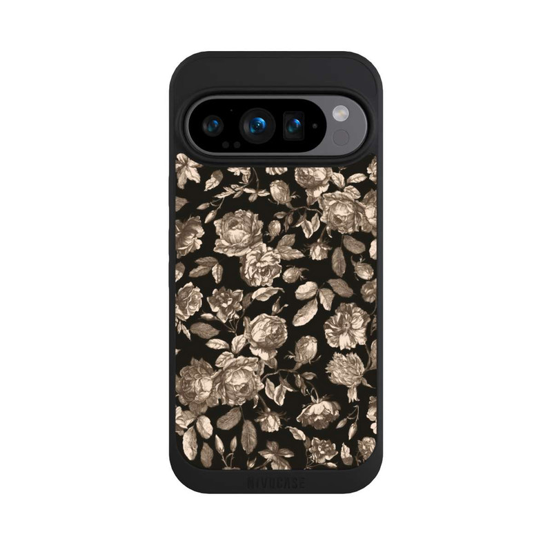 Pixel 9 Pro NIVOpure Leinwand dunkle Blumen