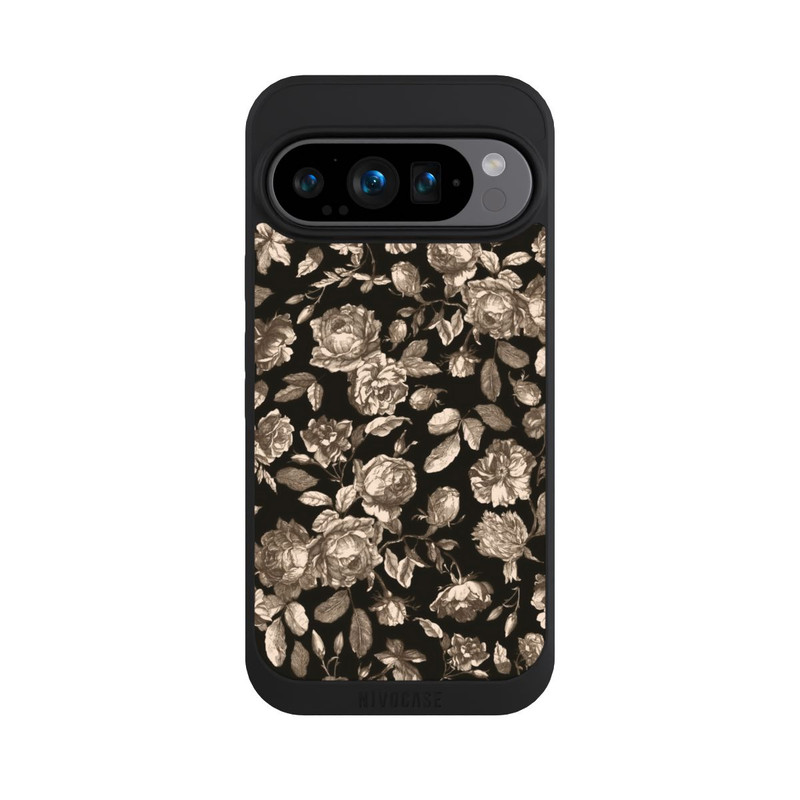 Pixel 9 Pro NIVOpure Leinwand dunkle Blumen