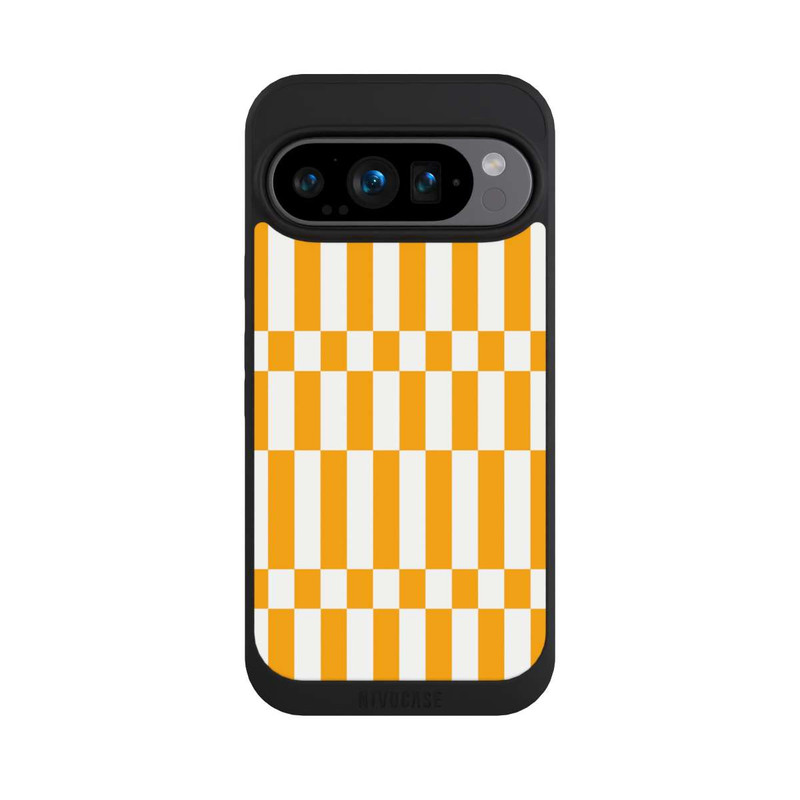 Pixel 9 Pro NIVOpure Checked Summer Pattern Bold Yellow