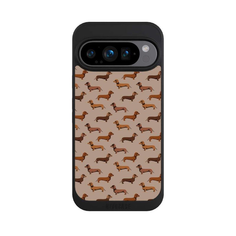 Pixel 9 Pro NIVOpure Dackel Muster Braun