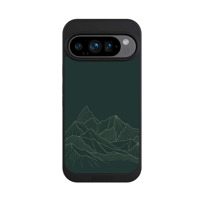 Pixel 9 Pro NIVOpure Berg Line Art Grün