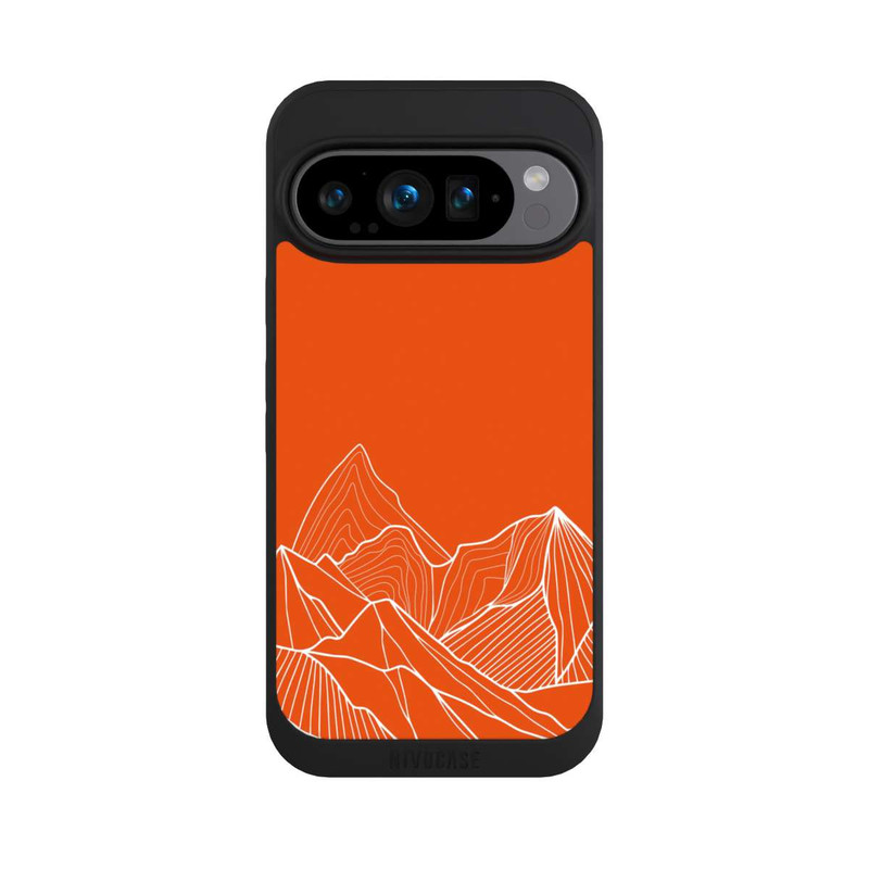 Pixel 9 Pro NIVOpure Höhenlinien Berg Orange