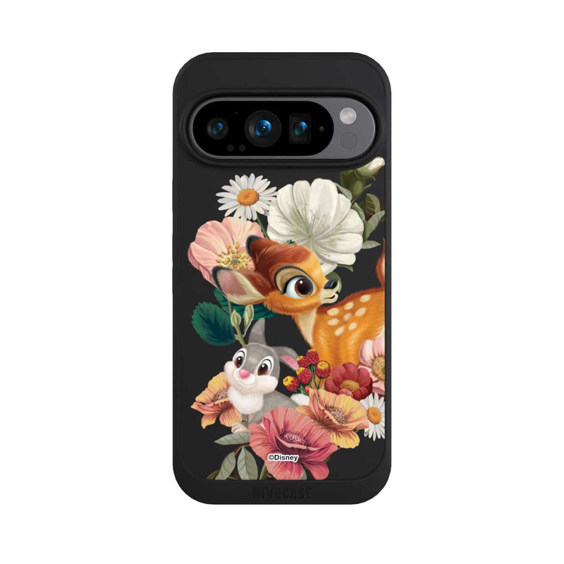 Pixel 9 Pro NIVOpure Bambi und Klopfer Blumen Transparent