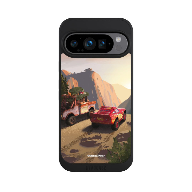 Pixel 9 Pro NIVOpure Disney Pixar Cars Sunset Lightning McQueen and Mater
