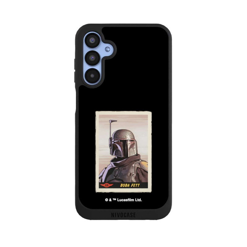 Galaxy A15 5G NIVOpure Boba Fett Badges Schwarzer Hintergrund
