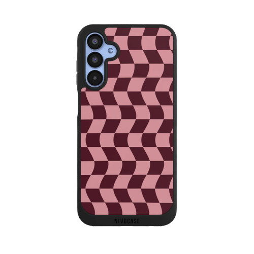 Samsung Galaxy A15 5G NIVOpure Schachbrett Rot-Rosa
