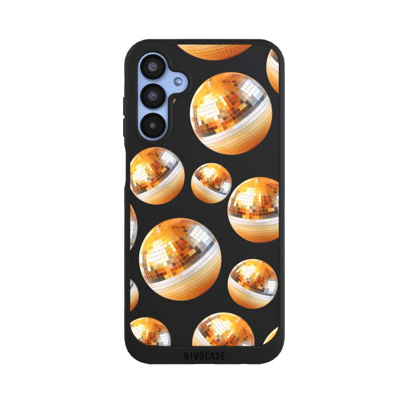 Galaxy A15 5G NIVOpure Disco Ball Party Gold Orange Transparent with AI