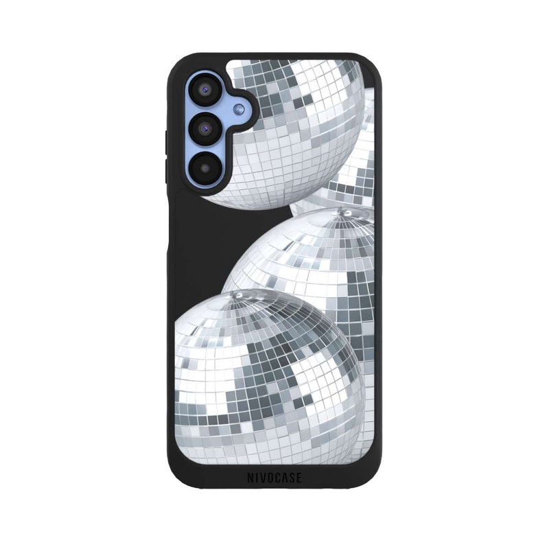 Galaxy A15 5G NIVOpure Discokugel Party Silver Transparent mit KI