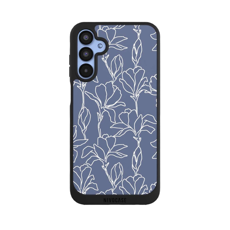Galaxy A15 5G NIVOpure Flower Silhouettes on Blue