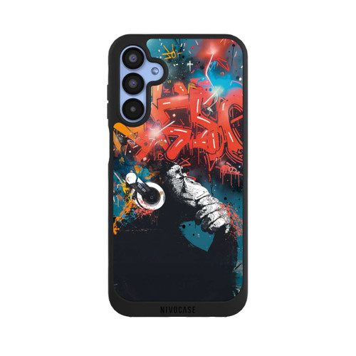 Samsung Galaxy A15 5G NIVOpure Affe Stereo Kopfhörer Graffiti Street Art
