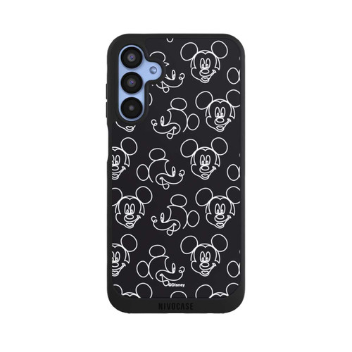 Samsung Galaxy A15 5G NIVOpure Disney Mickey Faces Black Line Art Pattern